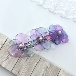 可憐なお花のレジンバレッタ 