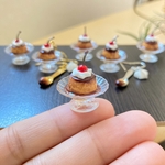 喫茶店のプリン アシンメトリーピアス/イヤリング