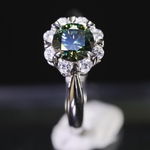 ◆再入荷◆モアサナイト(Moissanite) ◆超美品◆シルバーS925 リング  R00022