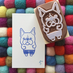 裸んぼフレブルさん 消しゴムはんこ