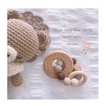 🧸出産祝い🧸donut hagatame rattle☆初めてのおもちゃ☆木のおもちゃ☆赤ちゃんギフト☆ドーナツおもちゃ☆初めてのおもちゃ☆新生児🧸