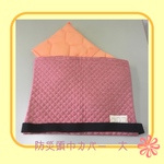 座布団タイプ   防災頭巾カバー  ヒッコリー レッド