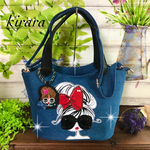 2wayデニム　ショルダー＆トートバック
