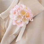 ✳︎sakura✳︎桜のコサージュ✳︎卒業式！キラキラリボン付き♪
