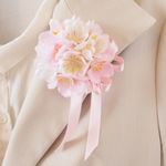 ❇︎再販❇︎桜のコサージュ❇︎入学式に！ピンクリボン付き♪sakura🌸