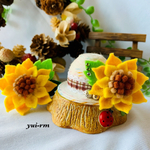 大きなひまわり帽子🌻ひまわりセット👒ペット用