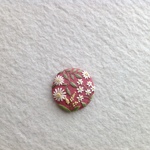 【再販×2】リネンと刺繍のホワイトフラワーのヘアゴム orブローチ　ブラック