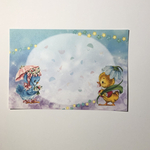 デザインメモ♡アジサイと雨とレトアニマル　ハガキサイズ♡バラ20枚入り　
