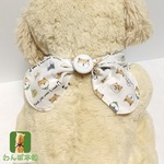 再販◇柴犬ガーゼのクールネック バンダナ（柴ボタン付き）犬用