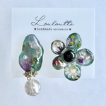 pukkuri flower accessory 【 blue 】 