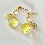 marble　レモン　ピアス/イヤリング