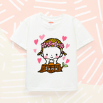 Kids 名前入り 名入れ Ｔシャツ 半袖（さくらいろのベビーたん）