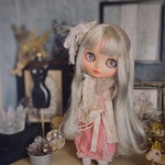 赤ストライプのワンピース　ブライス　リカちゃん
