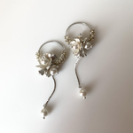 wedding accessory シルバーパール(ピアス/イヤリング)