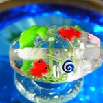 朝顔に頂天眼　長玉　（花/ピンク・赤紫）