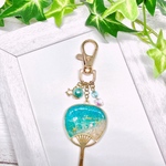 海模様のうちわキーホルダー