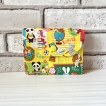 【SALE】はいから横町柄のカードケース《学校・イエロー》チャーム付き