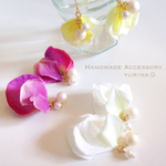 新色＊パステルカラーの花びらピアス