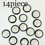 シェル柄アクリルカボション14piece