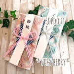 バンダナスタイの祝儀袋*しろくまフラッグ*Ｗガーゼ* 出産祝い*THANKS！♡×400