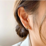 ✨❂スクエアミニピアス　S925❂