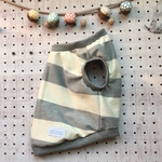 【新柄】犬服*フレブル*パグ服＊グレーボーダーポロシャツニット＊リブタンクトップ