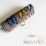 ミナペルホネン　ハンドメイド　がま口　ペンケース