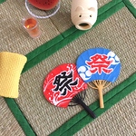 ミニチュア お祭り団扇 小さいサイズ