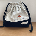 巾着型  お弁当袋（さめ）