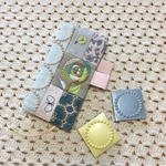 ほぼ日weeks手帳カバー　tambourineライトブルー◯ピンクベージュに片面ちょこっとパッチワーク　