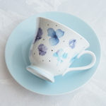 〖 紫陽花のティーカップ ブルー 〗 ティータイム アジサイ