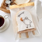 食いしん坊文鳥の食パンプレート