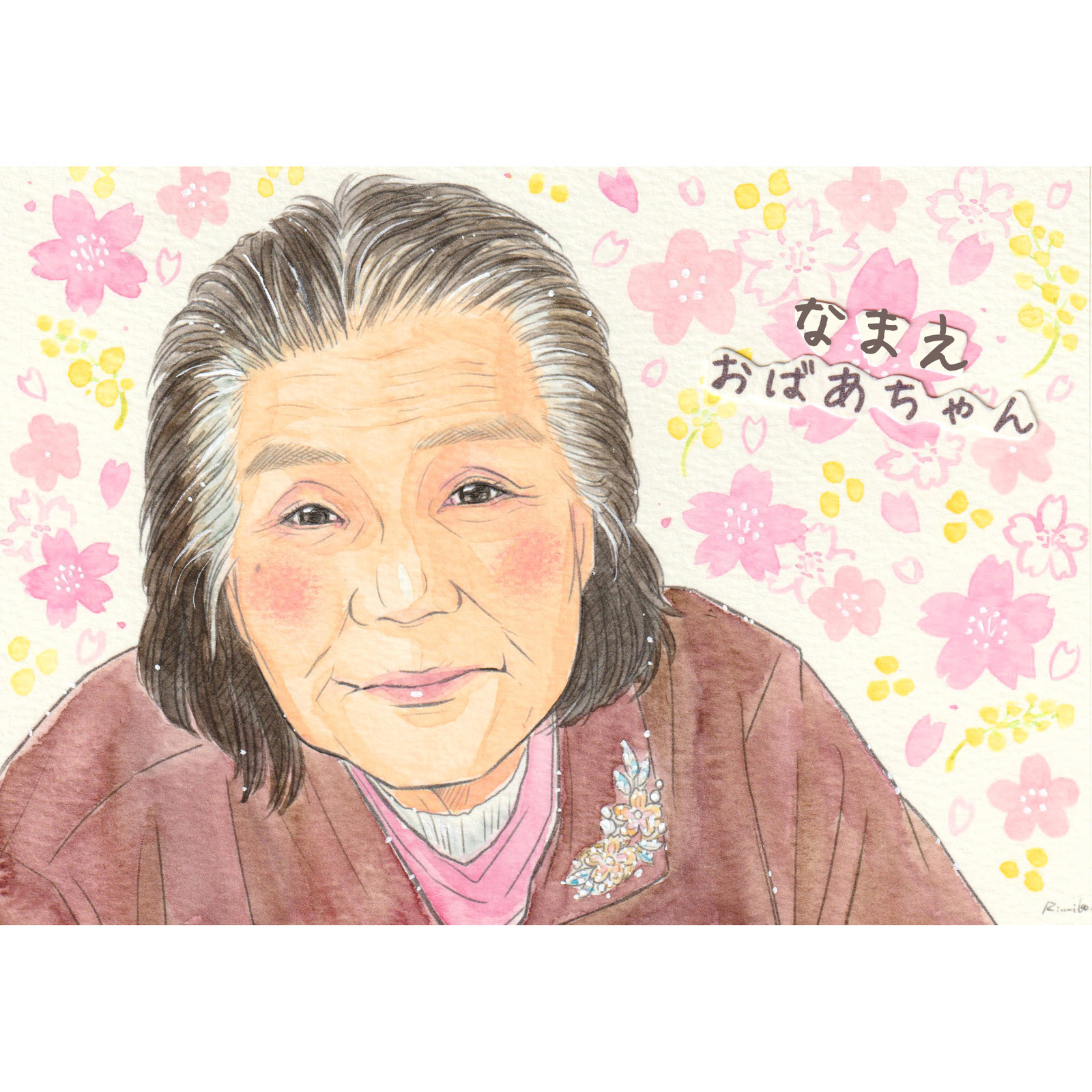 1名さま　2Lサイズ【似顔絵オーダー】ホワイトフレーム　×2 1名さま 2Lサイズ【似顔絵オーダー】ホワイトフレーム ×2 （1名