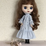 ブライス・リカちゃん服(シマシマワンピース)