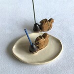リスのお香立てセット