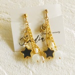 星のじゃらじゃらピアス　イヤリング