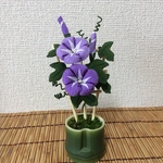 ちりめん細工:朝顔の飾り(2)