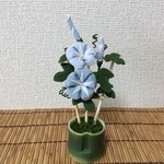ちりめん細工:朝顔の飾り(4)