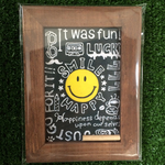 再販・チョークアートコピーボード・額付き・smile
