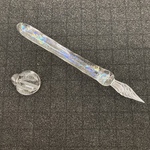 【JINガラス 気まぐれ試作室】シンプル ダイクロ クリア ガラスペン