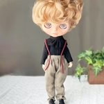 ネオブライスサイズのお洋服　吊りパンツセット
