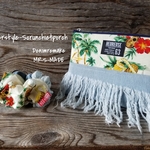 送料込み　限定1🌴夏デザインシュシュ&ポーチセット