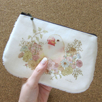 『花の巣』文鳥のポーチ＊再販