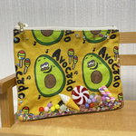＊ポケットティッシュケース付シャカシャカポーチ＊アボカド柄