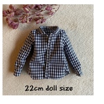 再販＊22㎝ドールサイズ＊シャツ（ブロックチェック）