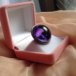 (再販)25mm 金古美ぷっくりリング　ロマンチックなクラゲさま