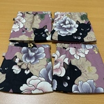 キルトゲイト生地使用　バネポーチ4点セット　ハンドメイド