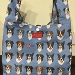 エコバッグ・コンビニサイズ☆撥水加工生地/犬柄・ボーダーコリー