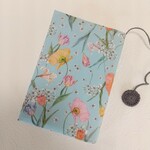 文庫本　リバティ プリント使用　ブックカバー　*　スプリングブルームス  Spring Blooms