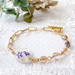 【ラスト一点】-勿忘草- Resin bracelet(マンテル)